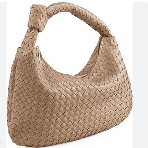 Urban Expressions Faux-Leather Woven Hobo Bag